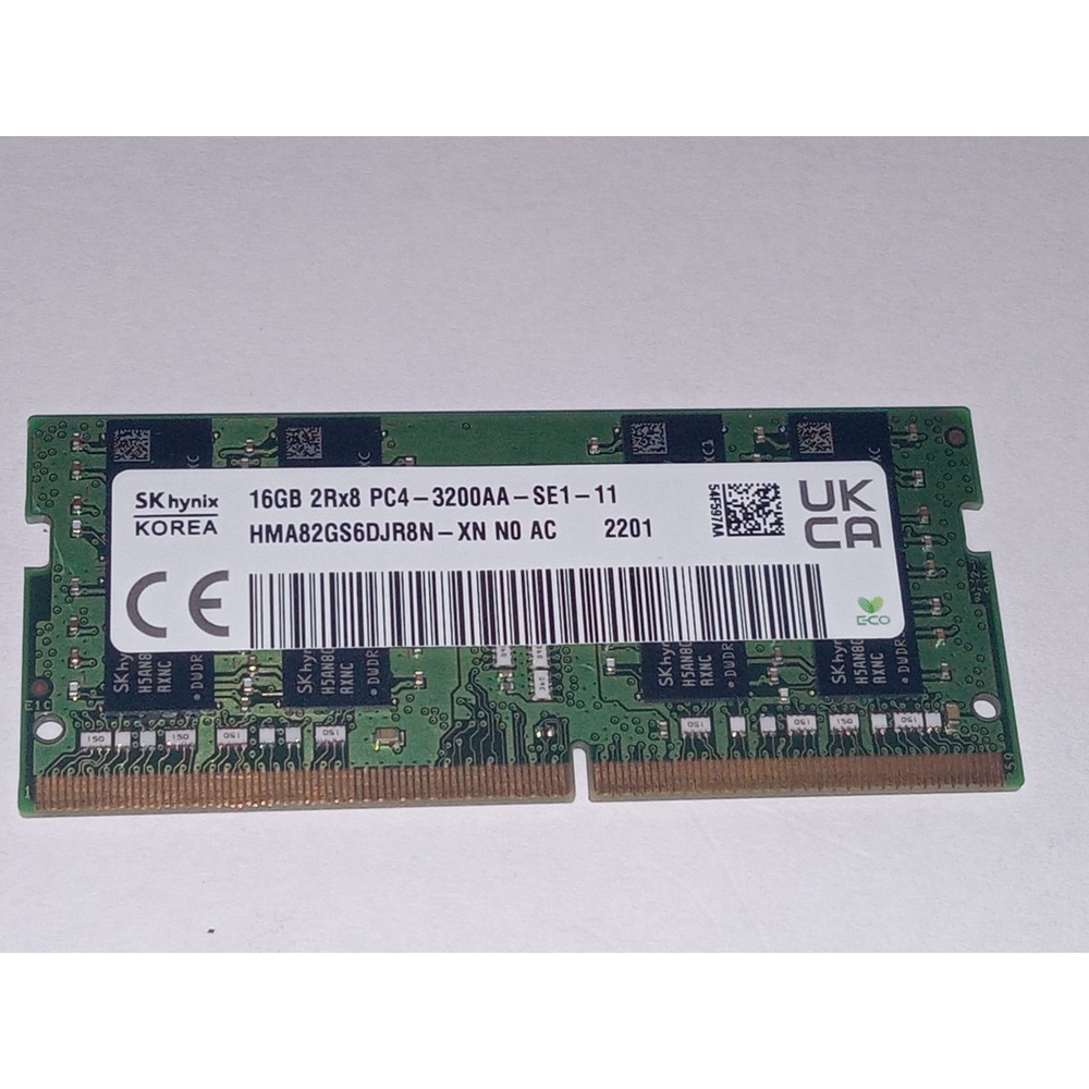 SK Hynix 16GB DDR4 3200MHz PC4-3200AA SO-DIMM Laptop RAM HMA82GS6DJR8N